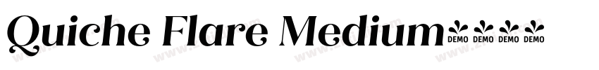 Quiche Flare Medium字体转换